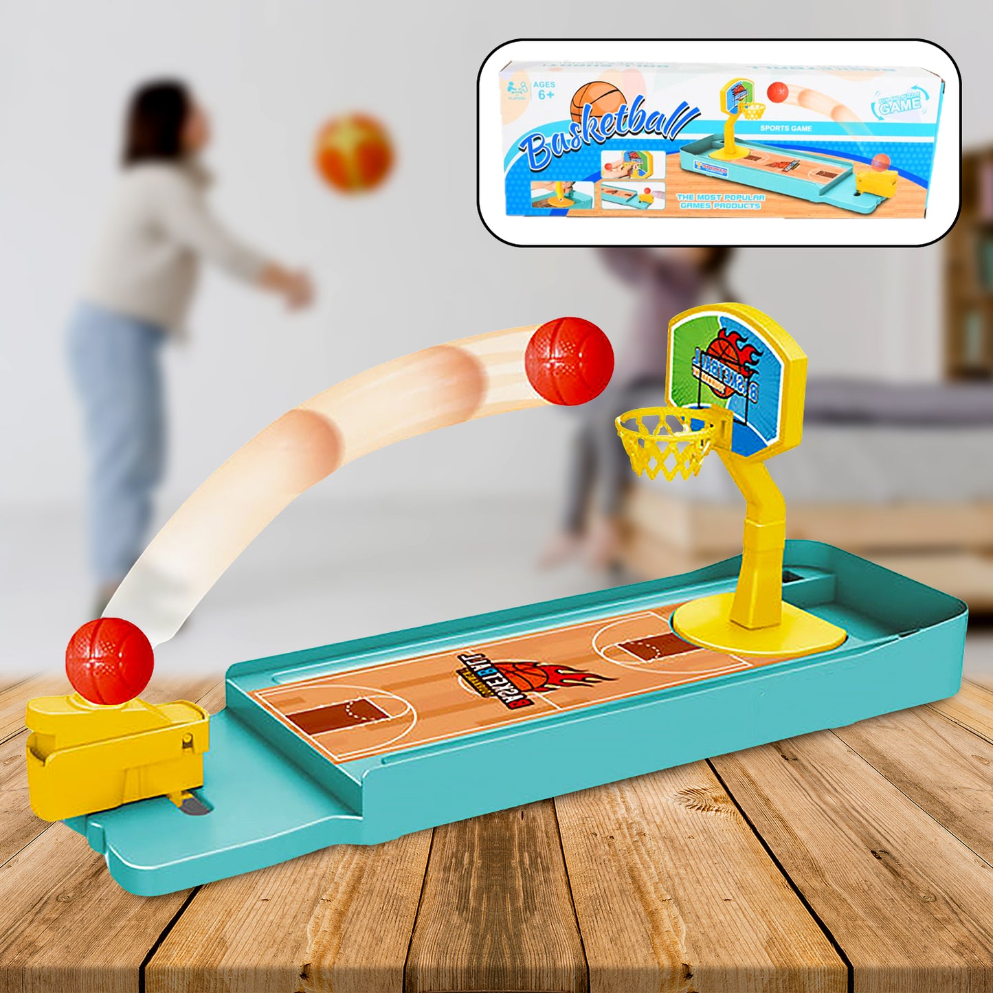 Mini Table Top Finger Basketball Game For Kids - Desktop Game For Kids  Adults Basketball Finger Bowling Game Fun Indoor Finger Bowling Game For Boys  Girls Family Board Game - Happy Price - Image 1