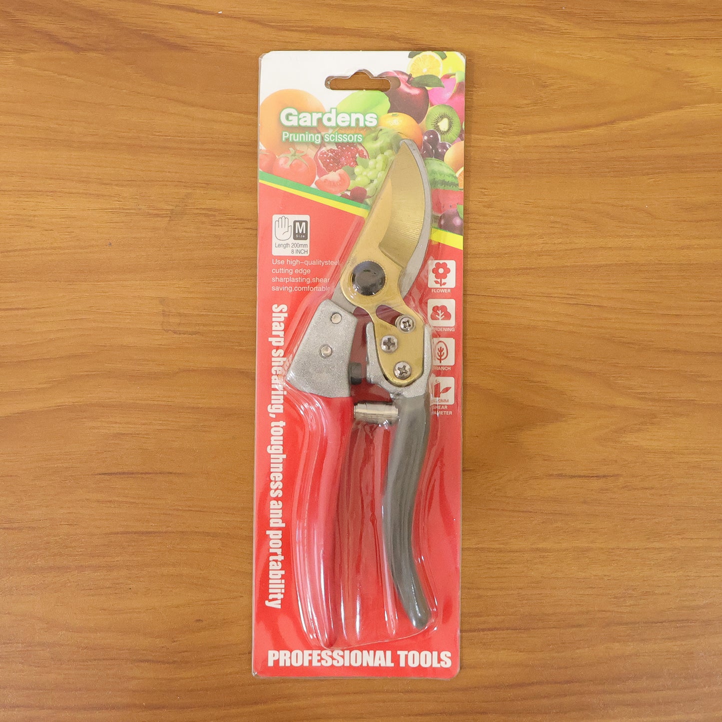 8 Inch Garden Pruning Shears - Sharp Blade Secateurs (1 Pc) - Happy Price - Image 7