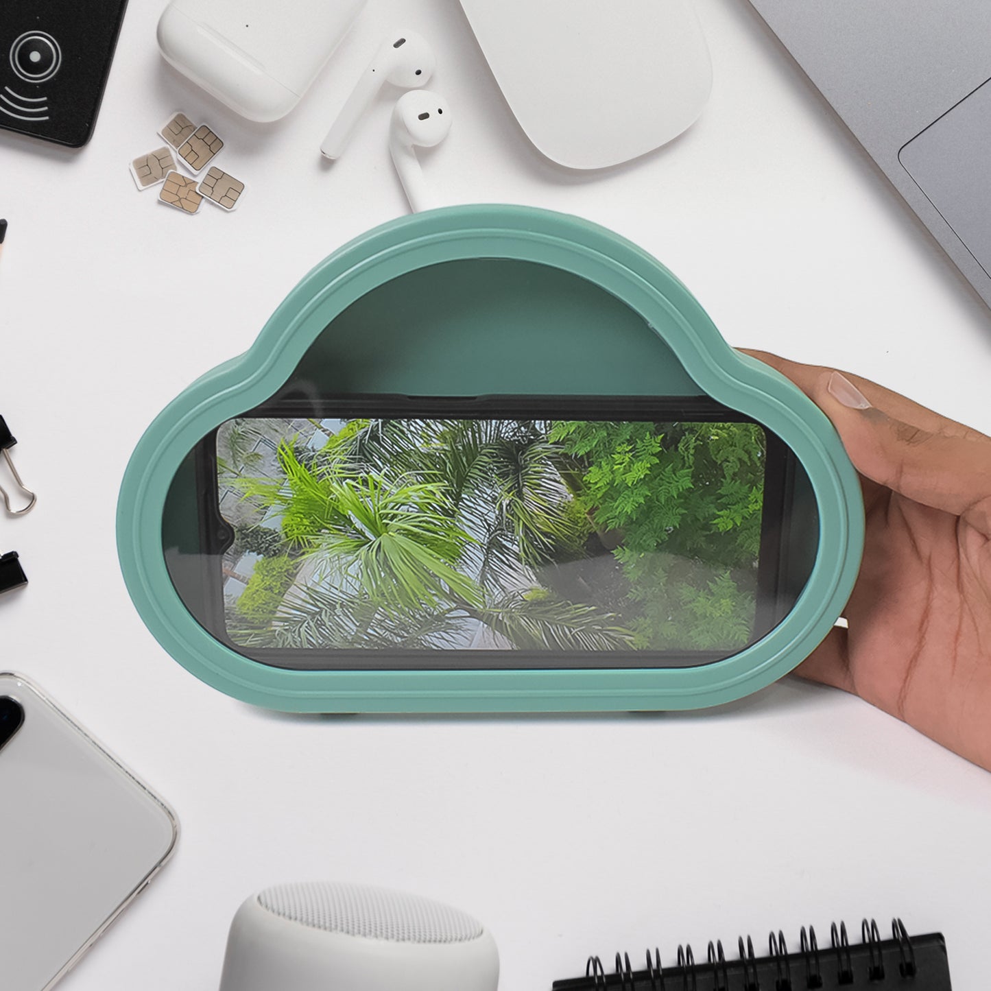 Smartphone  Mobile Stand Waterproof Case Smartphone Stand Case (1 Pc  Green Colour) - Happy Price - Image 2