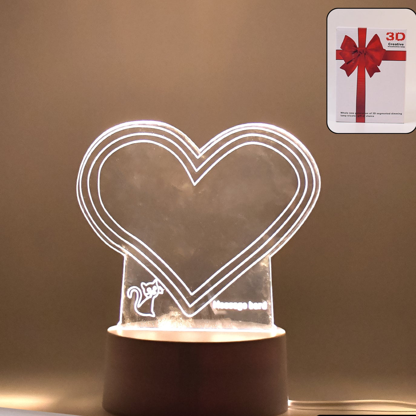 Creative Visualization Lamp 3d Acrylic Decorative Lamp With Pen - Happy Price - Image 1