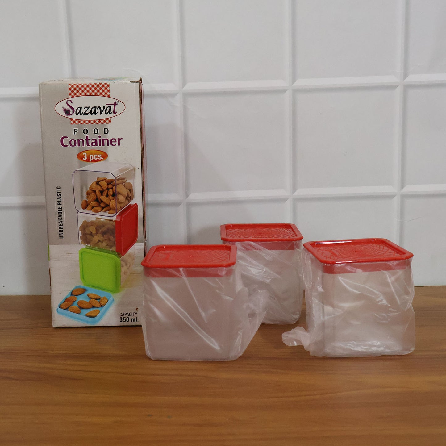 3 Piece Airtight Food Storage Containers - 350 ML Each - Happy Price - Image 7