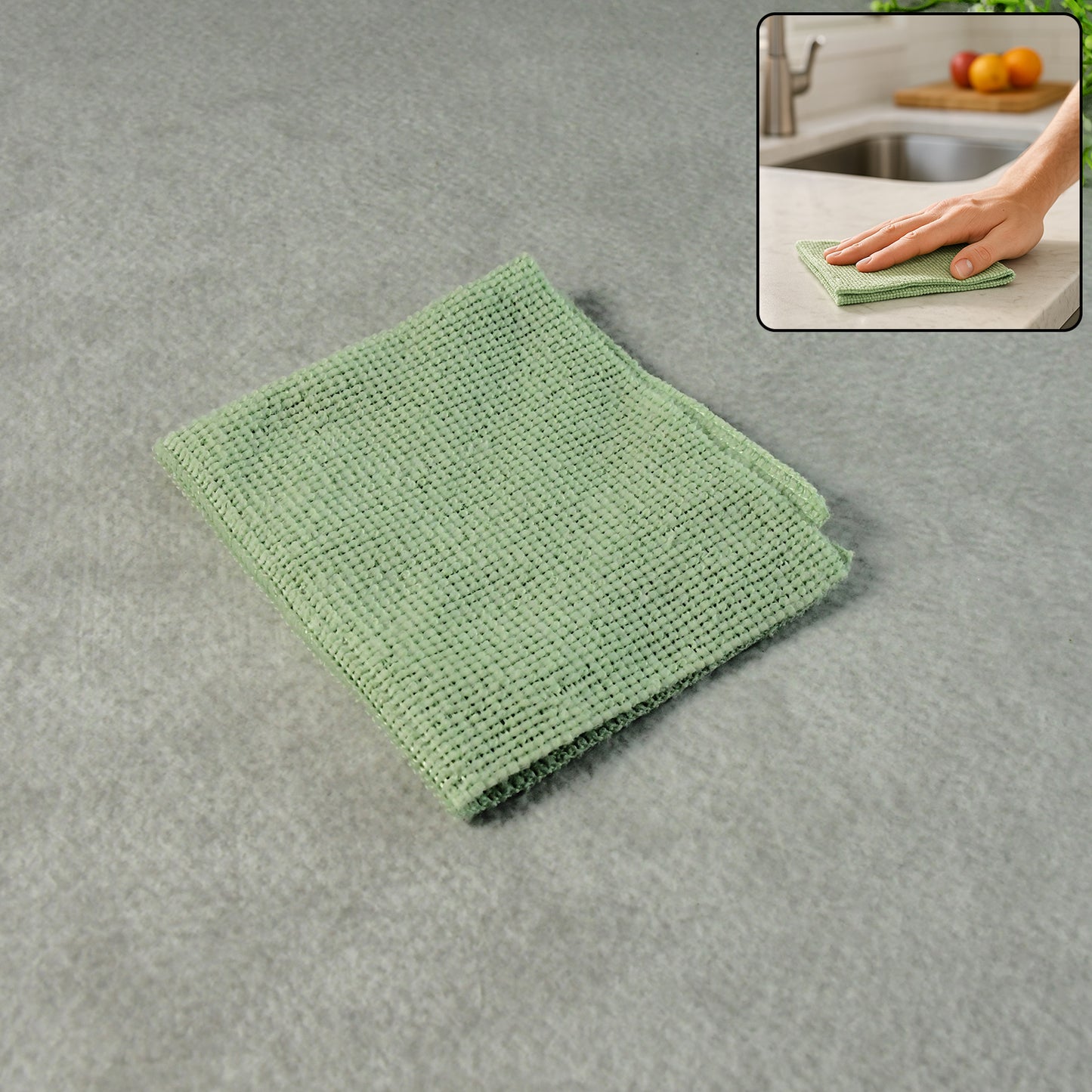 Microfiber Cleaning Cloth - 20x20cm, 1 Piece, Streak-Free Shine - Happy Price - Image 2