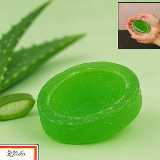 Doctor Chhoices Premium Aloe Vera Herbal Bath Soap (1 Pc) - Happy Price - Image 1