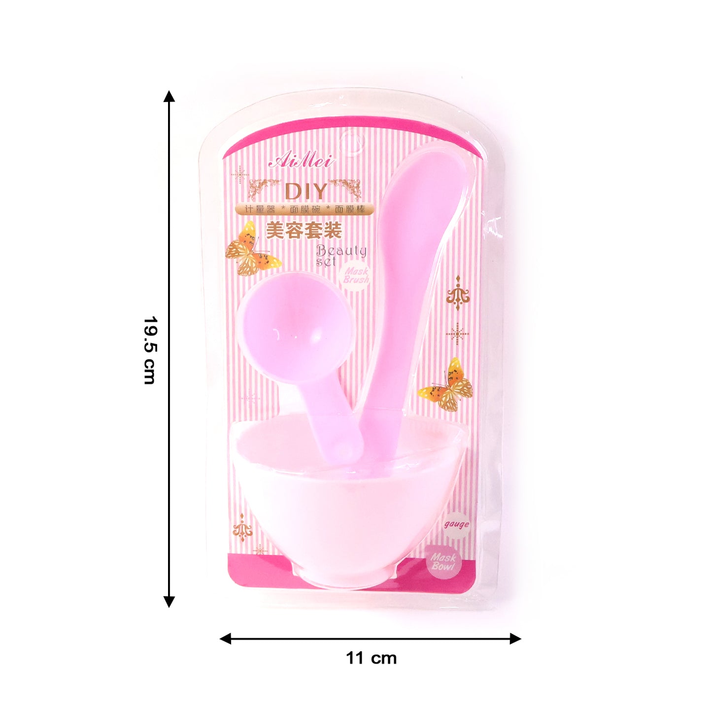 3-Piece Facial Mask Mixing Bowl Set with Spatula & Spoon - Happy Price - Image 3