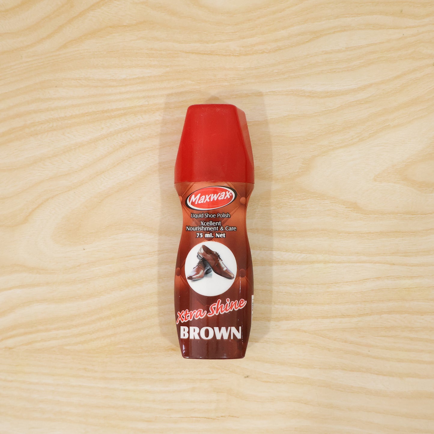 Maxwax Brown Liquid Shoe Polish (1 Pc 75 Ml)