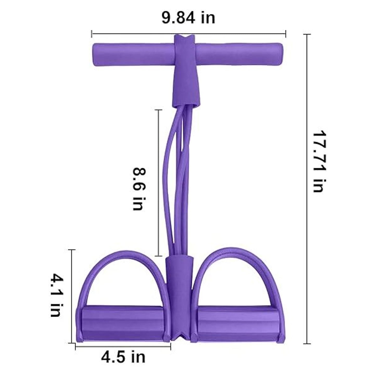 Portable Pull Rope Exerciser with Foot Pedals - Full Body Workout (1 Pc) - Happy Price - Image 5