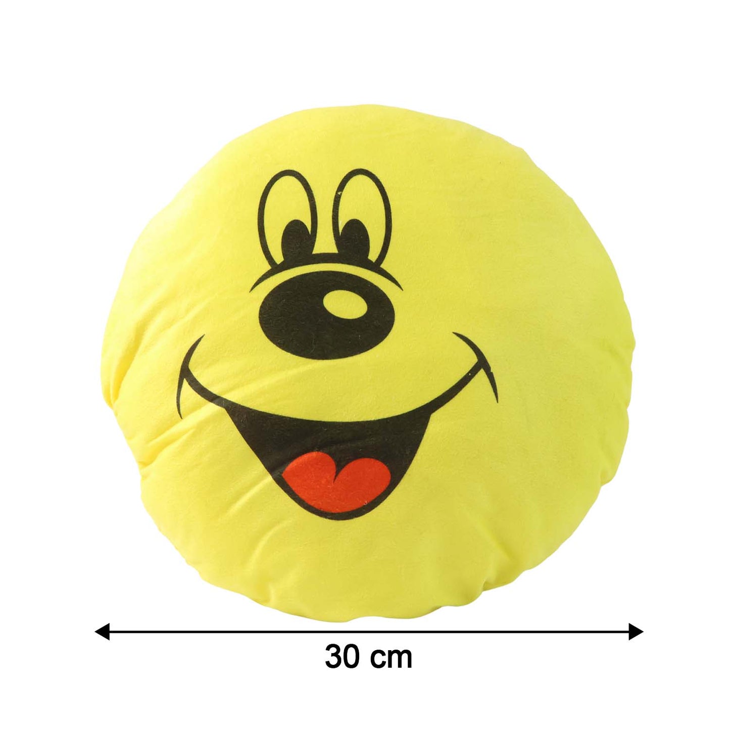 HappyPrice Smiley Face Round Cushion Pillow (30x30 cm, 1 Pc) - Happy Price - Image 4