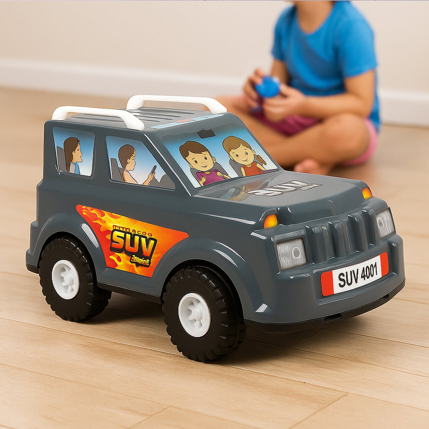Friction Powered SUV Toy Car for Kids (1 Pc) - Happy Price - Image 5