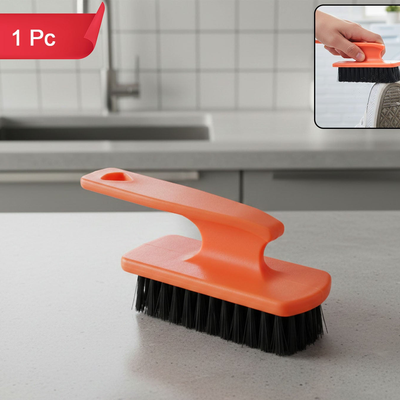 Heavy Duty Multipurpose Cleaning Brush for Shoes & Home (1 Pc) - Happy Price - Image 1