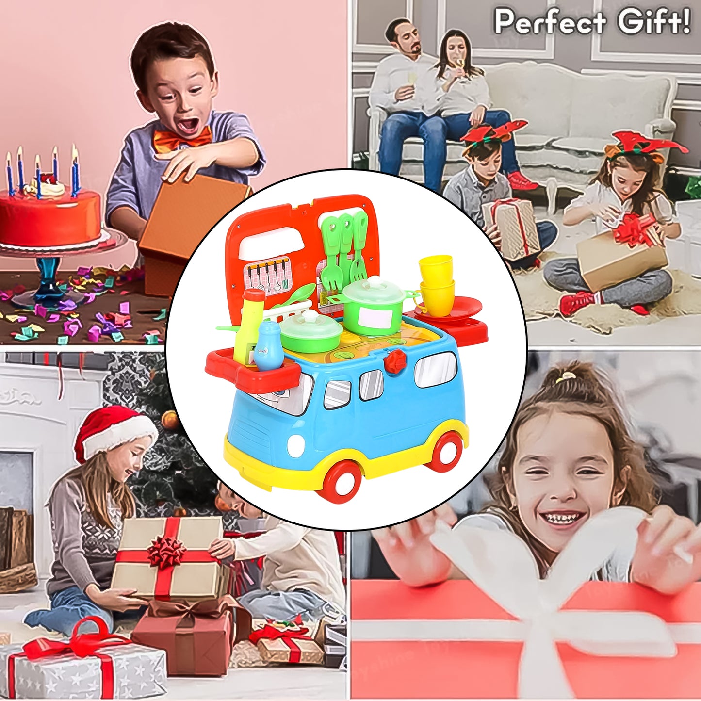 Kitchen Vehicle Set Toy For Kids Big Cooking (21 Pcs Set) - Happy Price - Image 2