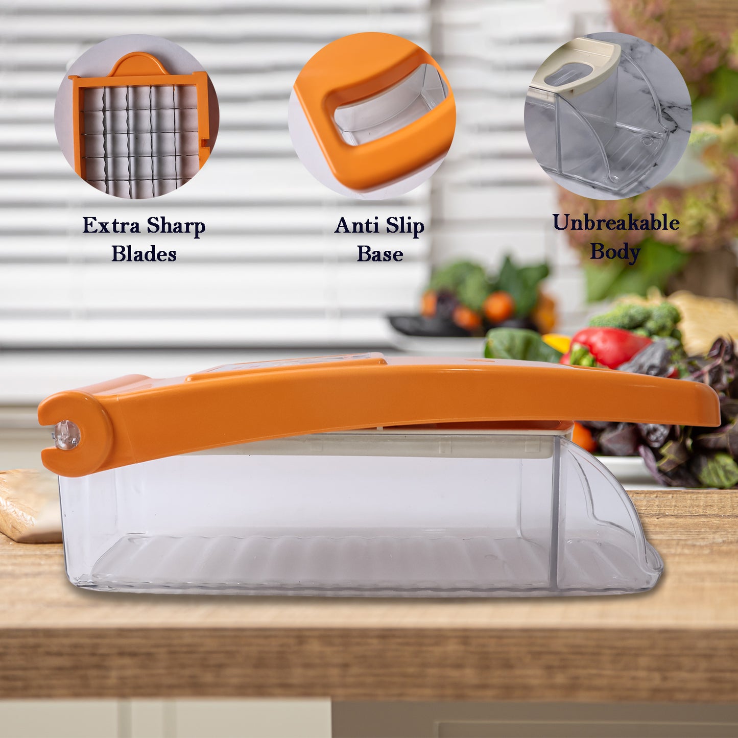 Supermom Kitchen Master Vegetable  Fruit Chopper (1 Pc) - Happy Price - Image 3