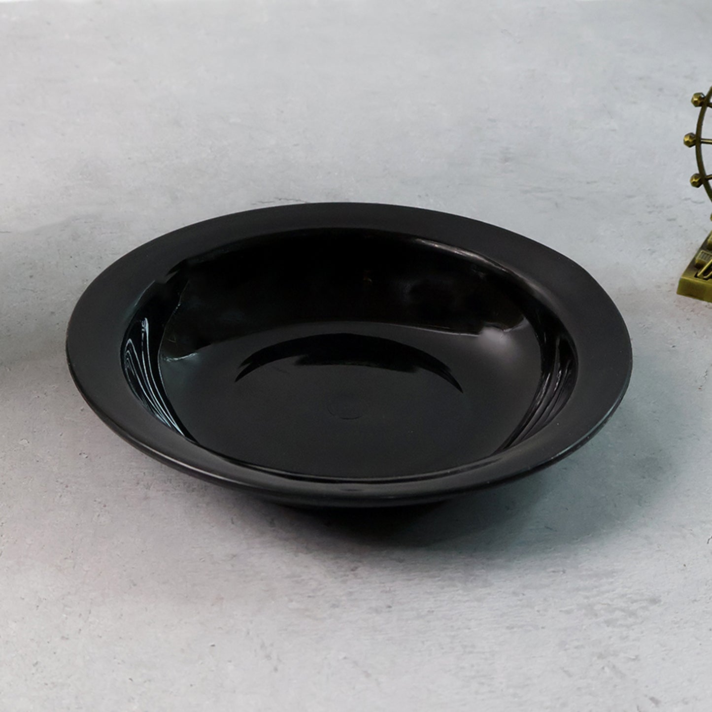 Deep Black Serving Bowl for Curry & Soup (1 Pc) - Heat-Resistant & Durable Plastic - Happy Price - Image 3