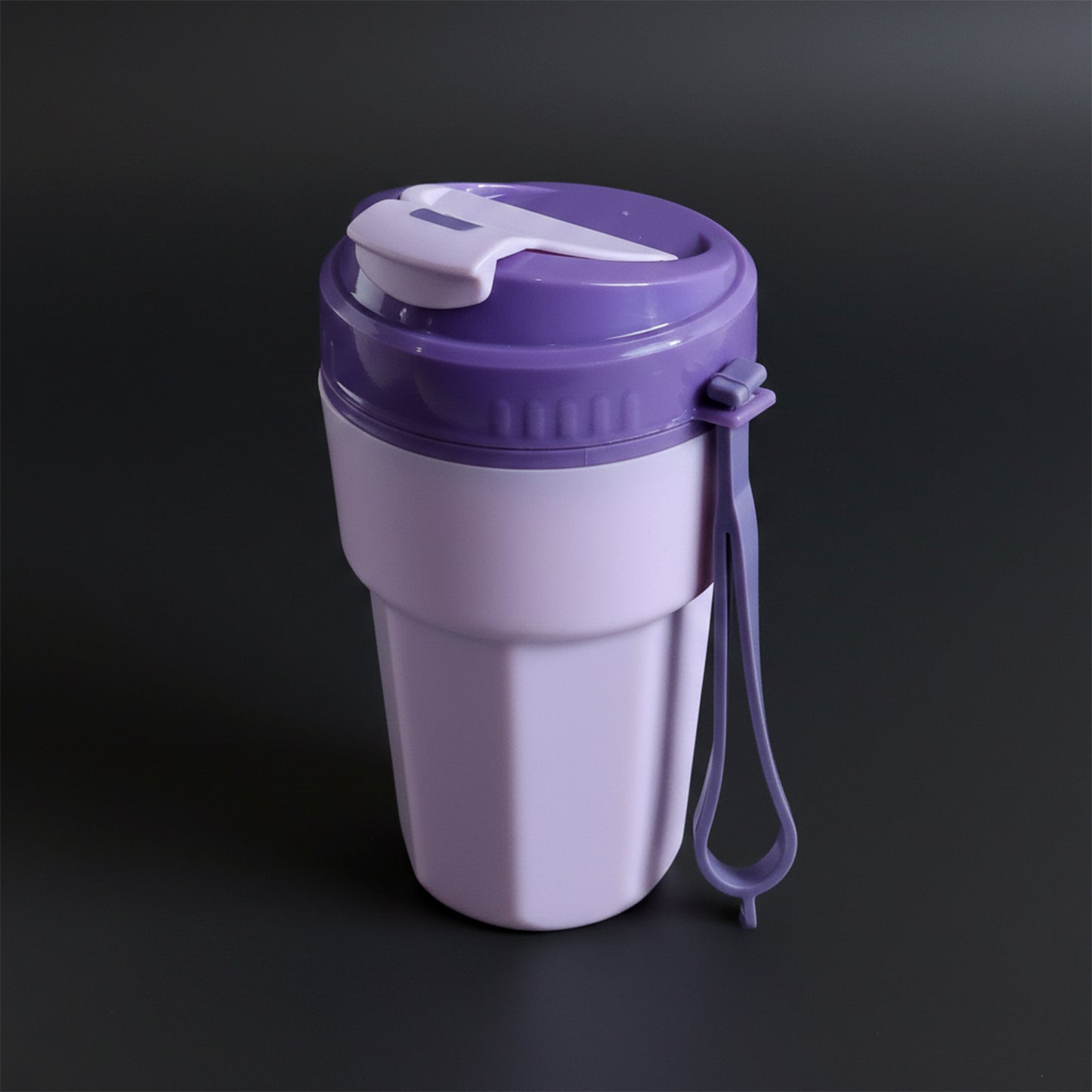 500ml Plastic Sipper Bottle with Flip-Top Lid and Strap - 1 Pc - Happy Price - Image 3