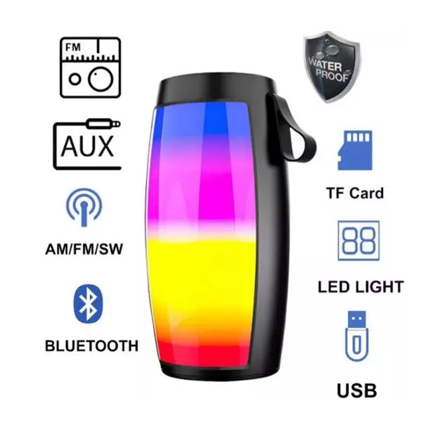 Portable Bluetooth Speaker with Disco Light - Travel & Party Ready - Happy Price - Image 5