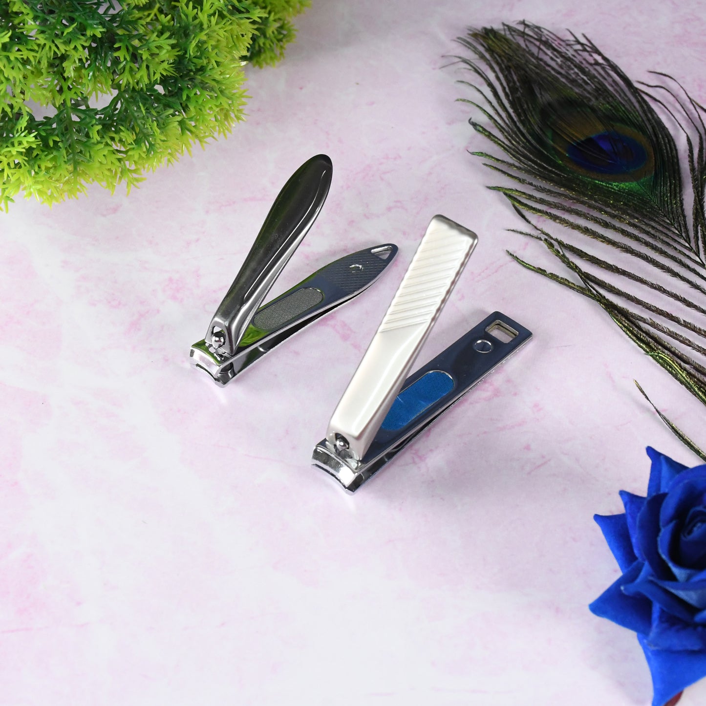 Stainless Steel Folding Nail Clippers with File - 1 Pc - Happy Price - Image 4