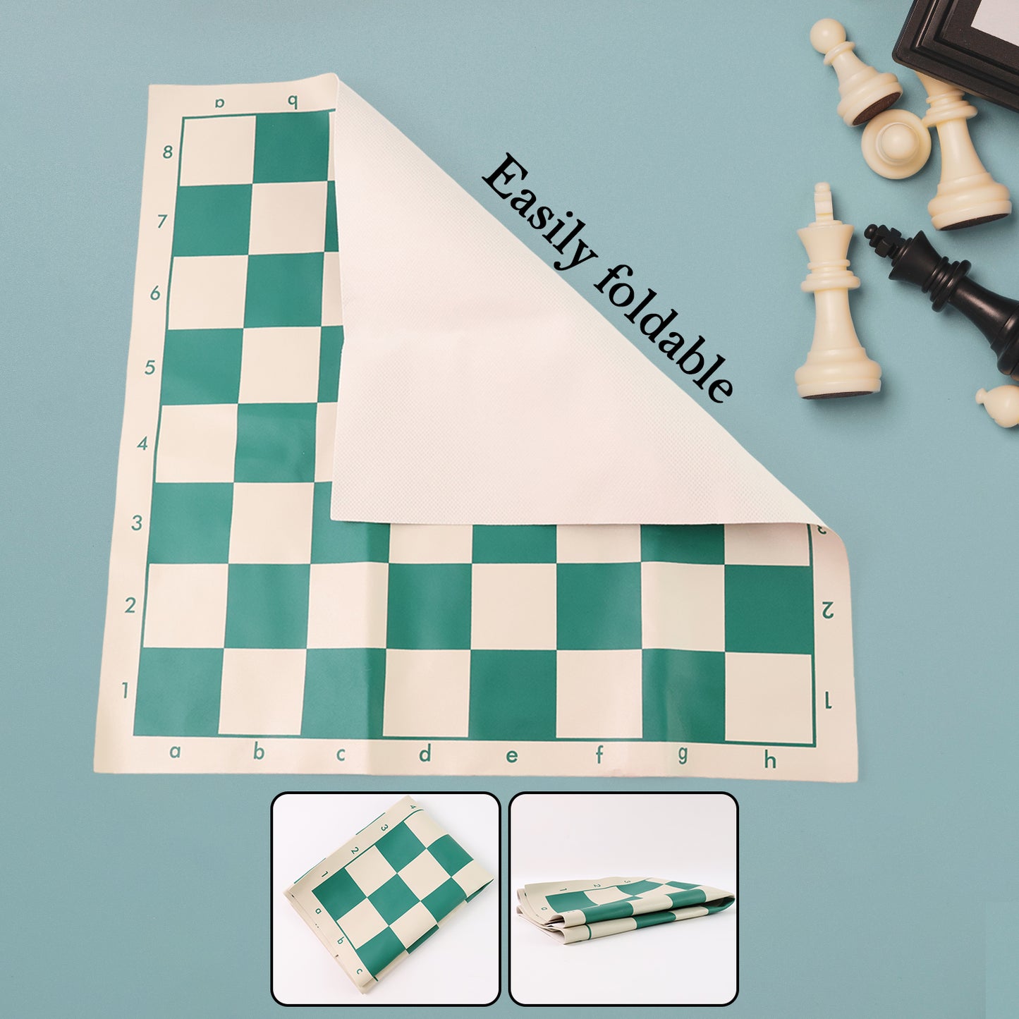Portable Plastic Chess Set with Roll-Up Board - 1 Set - Happy Price - Image 6
