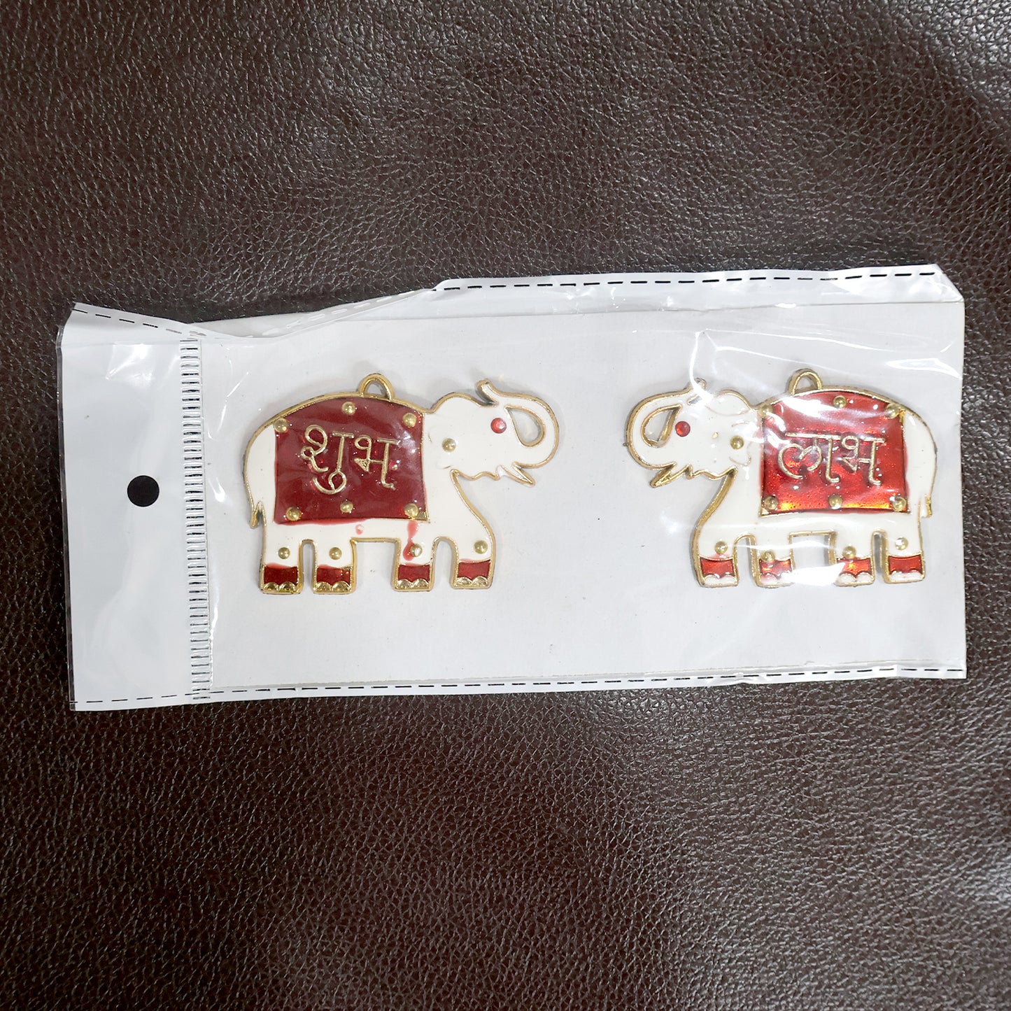 Shubh Labh Elephant Wall Hangings - Set of 2 Decorative Pieces for Auspicious Home Decor - Happy Price - Image 7