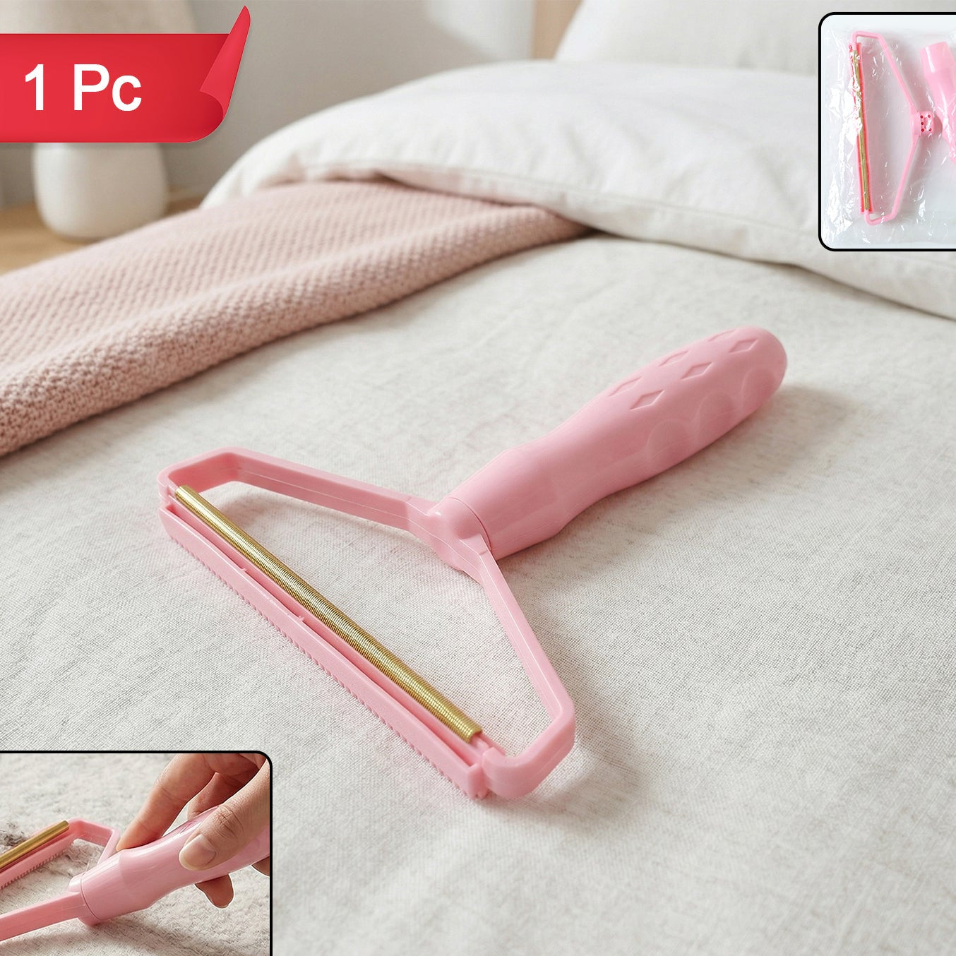 Reusable Lint Remover Fabric Hair Remover Roller (1 Pc)