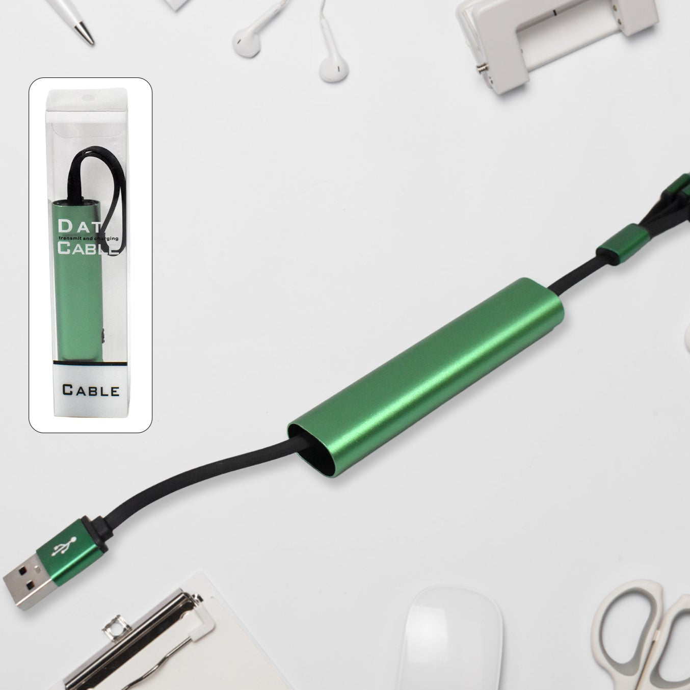 Charging Cable 3 In 1 Extendable Data Transmit  Charging Cable (1 Pc) - Happy Price - Image 1