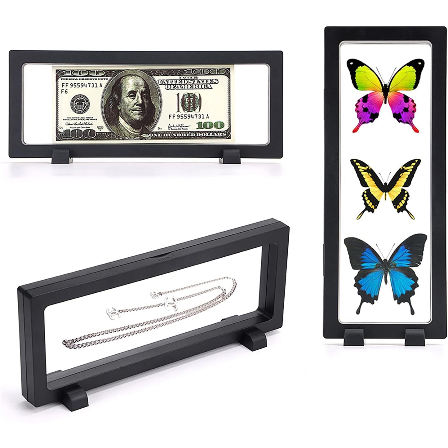 Transparent Jewellery Display Box 23x9 cm (1 Pc) - Floating Frame Organizer - Happy Price - Image 6