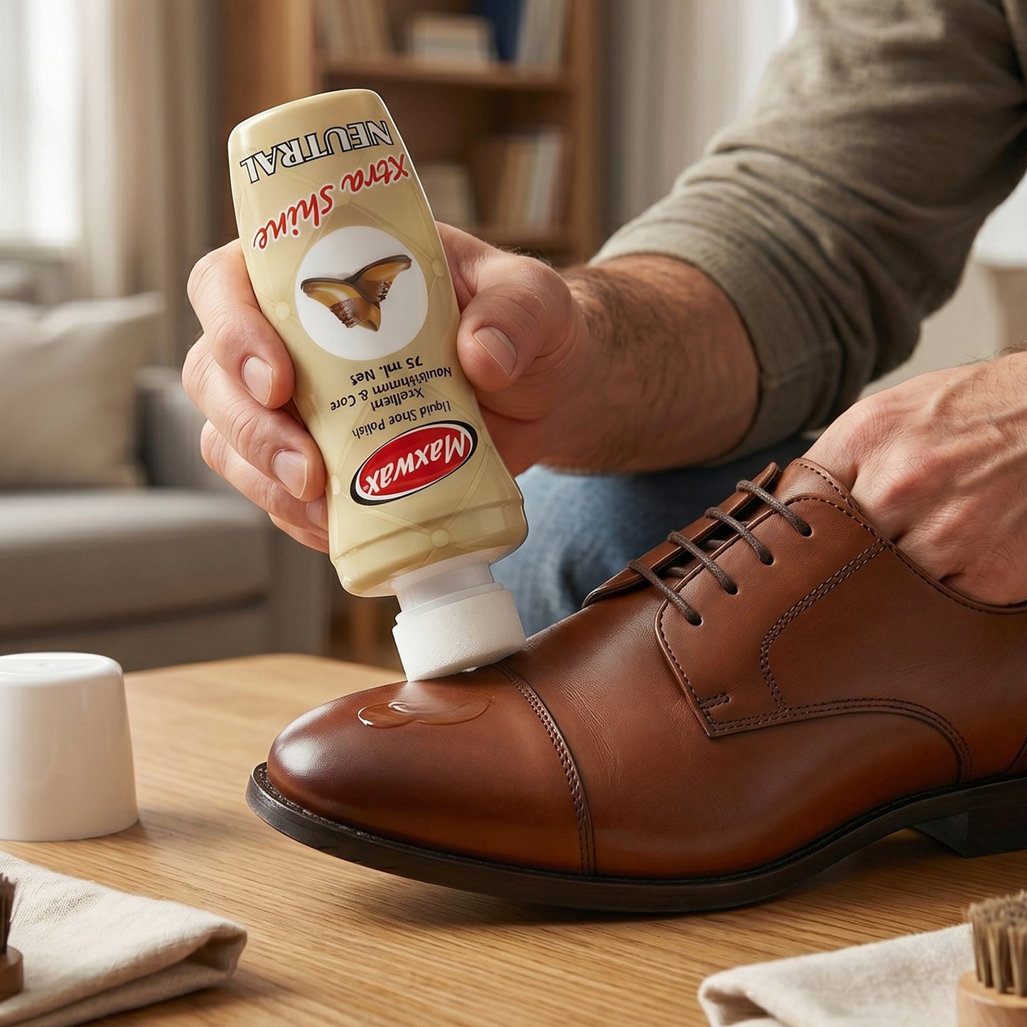 Maxwax Neutral Liquid Shoe Polish (1 Pc 75 Ml)