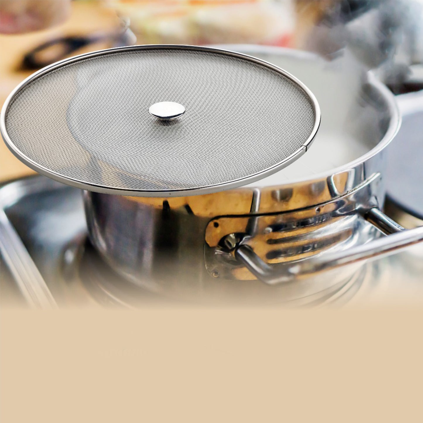 Apex Large Stainless Steel Mesh Net Cover For Cooking (1 Pc) - Happy Price - Image 3