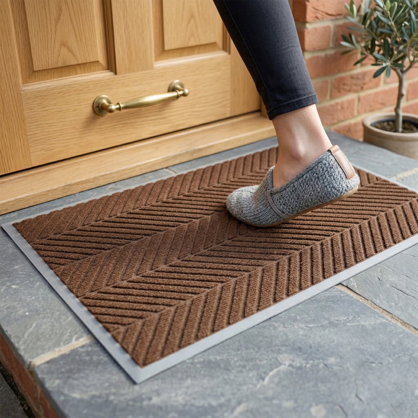 Premium Designer Anti Slip Door Mat (1 Pc Mix Design)