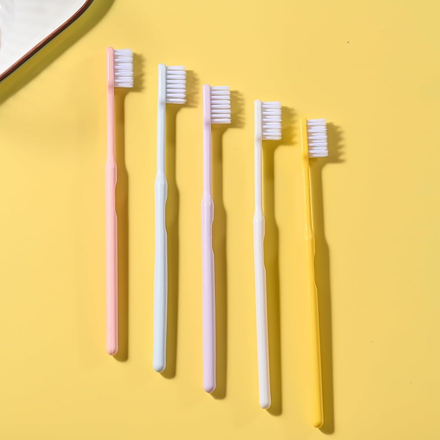 Plastic Toothbrush With Plastic Round Box (20 Pcs Set) - Happy Price - Image 3