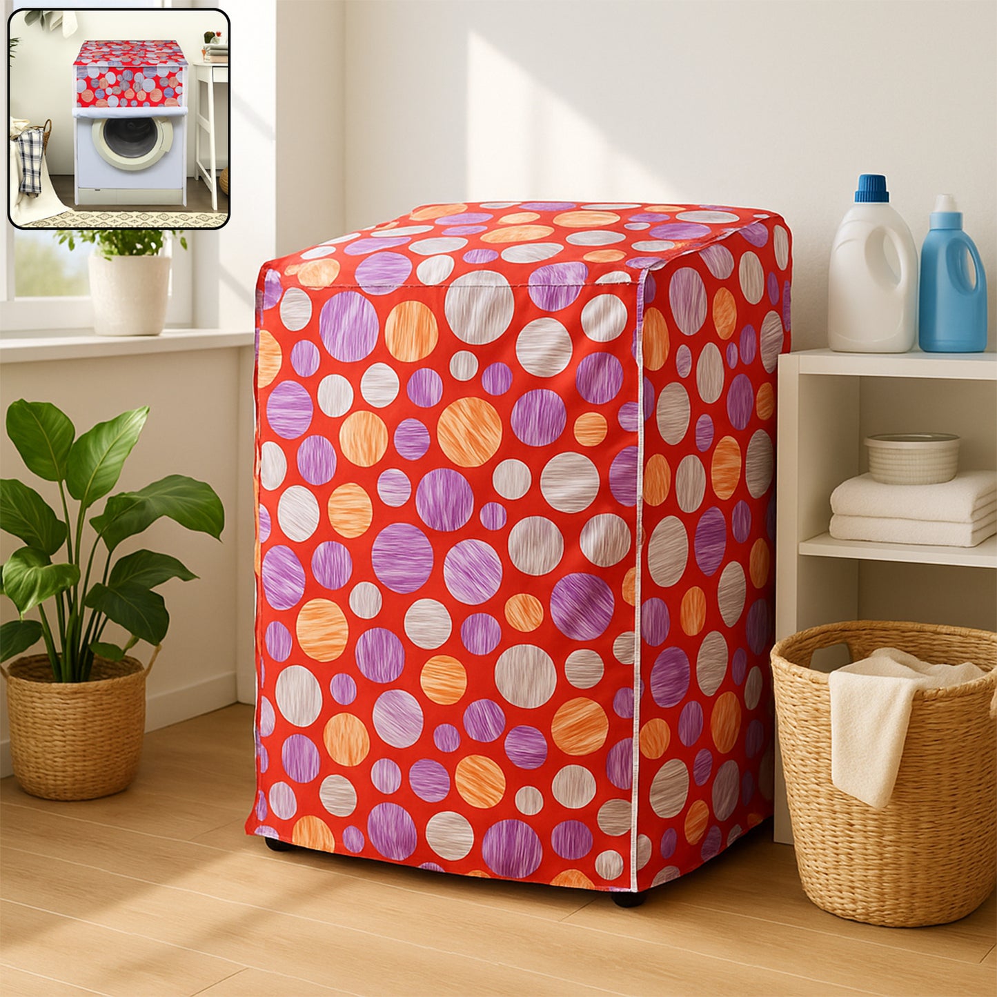 Waterproof Washing Machine Cover 82x60 cm (1 Pc) - Dust & Sun Protection - Happy Price - Image 2