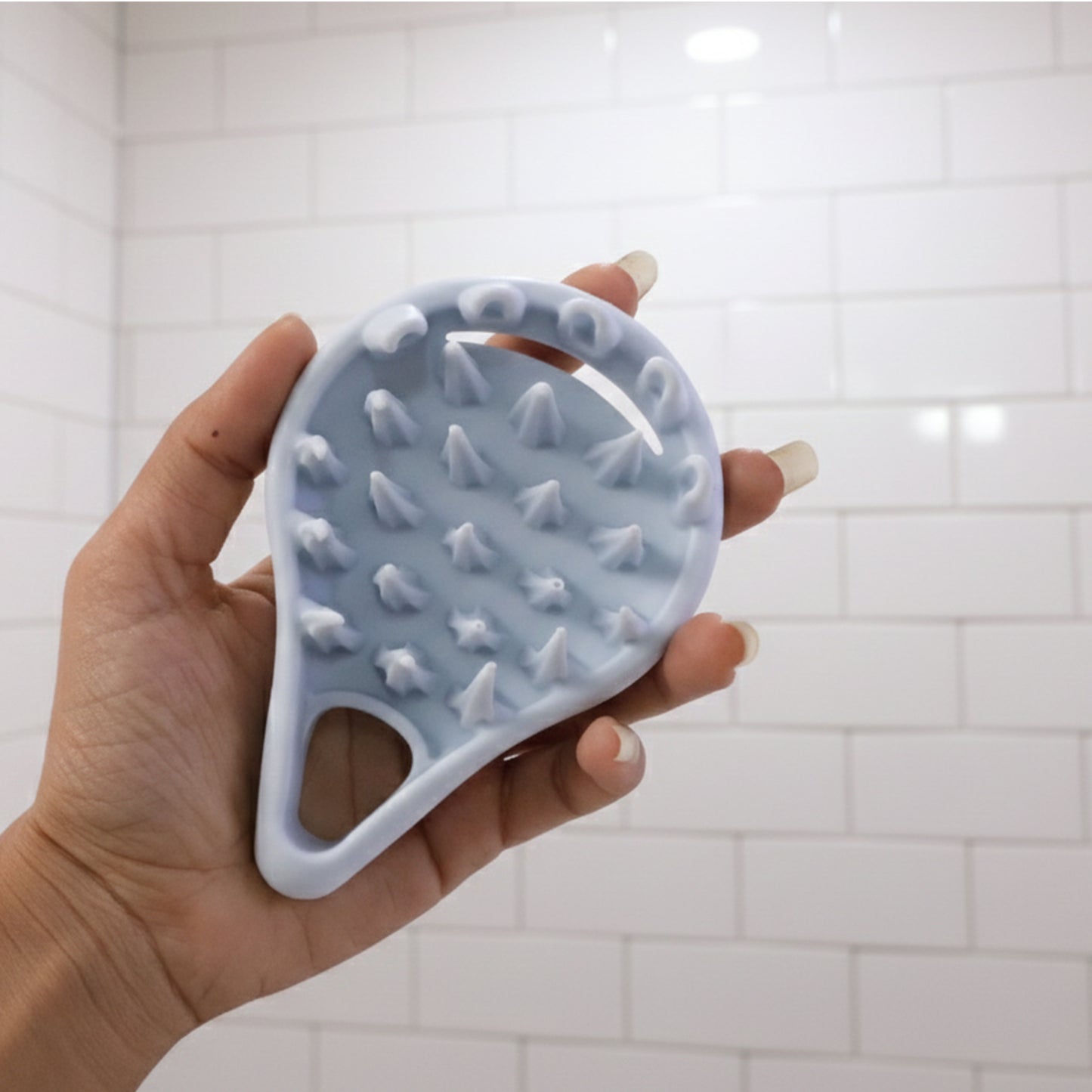 Silicone Scalp Massager Shampoo Brush - 1 Pc for Deep Cleansing & Hair Care - Happy Price - Image 2