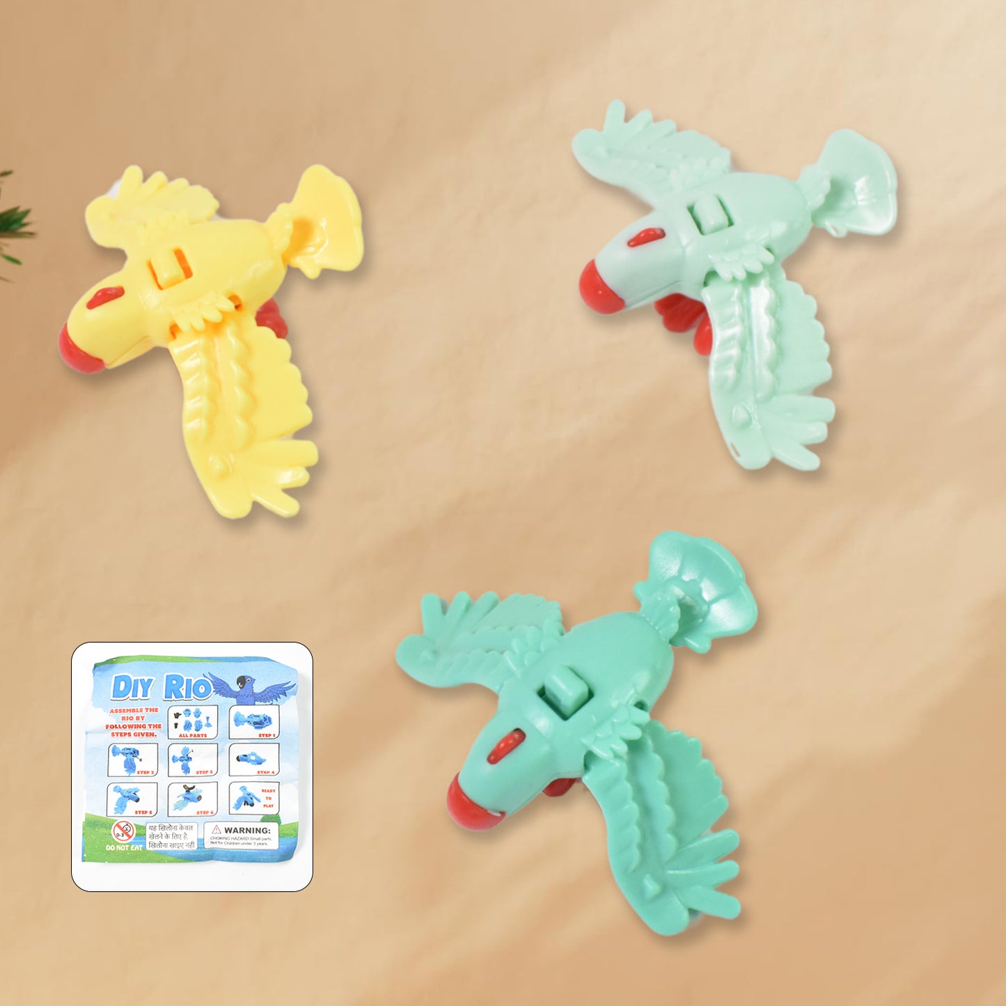 Small Diy Rio Birds Toy Promotional Toys Child Age Group 3-6 Yrs (1 Pc  Mix Color  Design) - Happy Price - Image 2