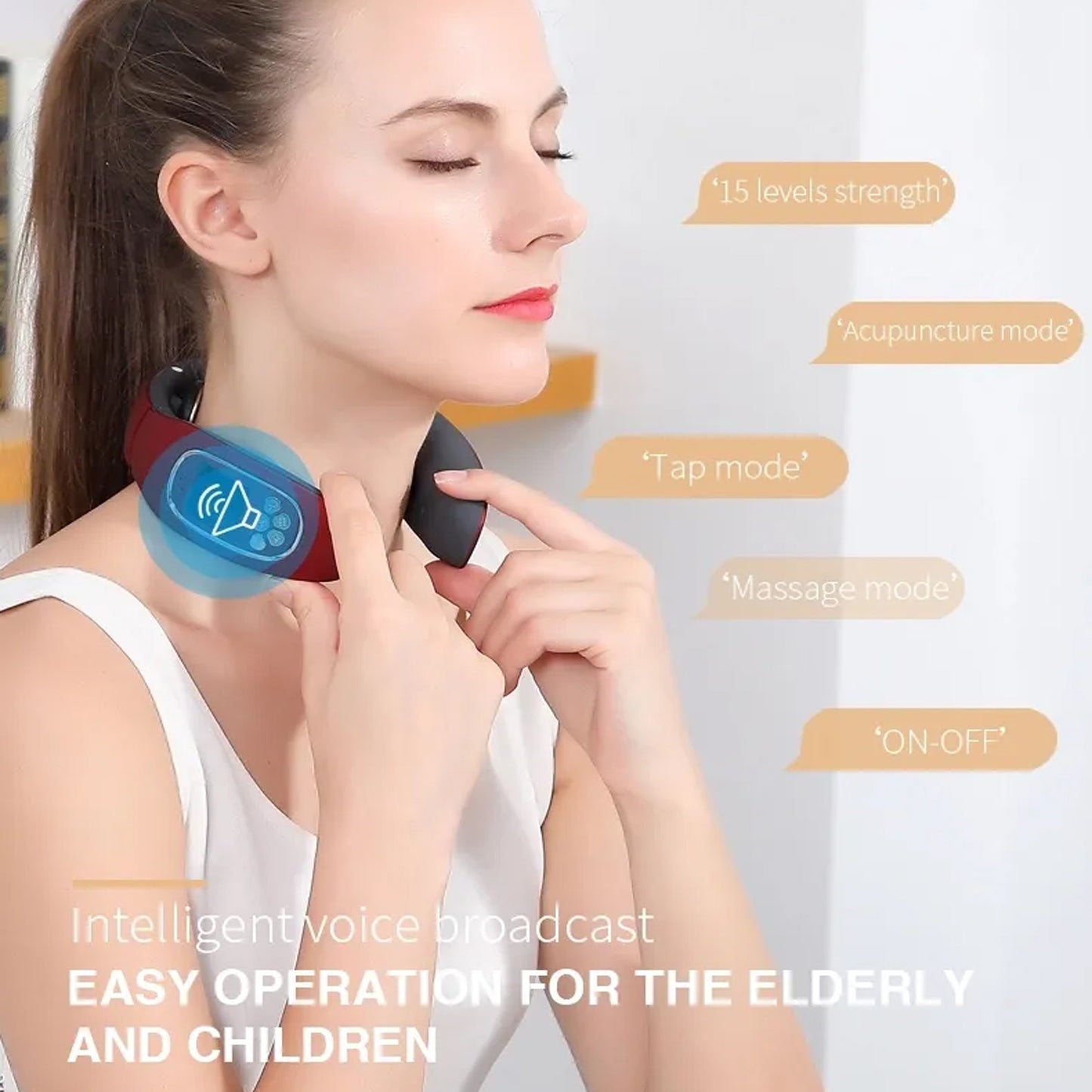 6 Heads Smart Electric Neck And Back Pulse Massager Wireless (1 Pc) - Happy Price - Image 4