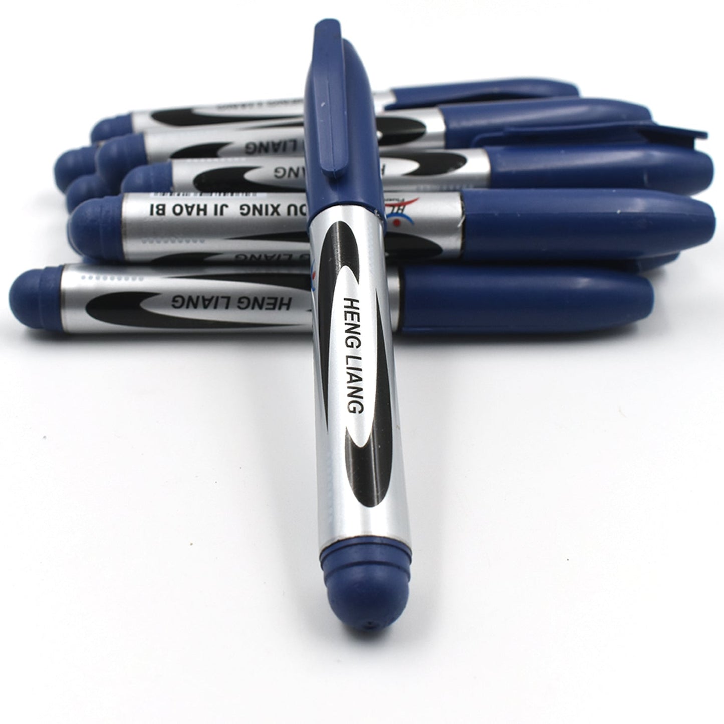 10pc Blue Marker And Pen Used In Studies And Teaching White Boards In Schools And Institutes For Students. - Happy Price - Image 2