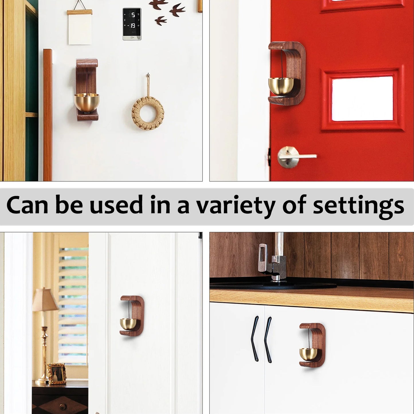 Japanese Style Desktop Zen Bell with Wooden Stand (1 Pc) - Happy Price - Image 5