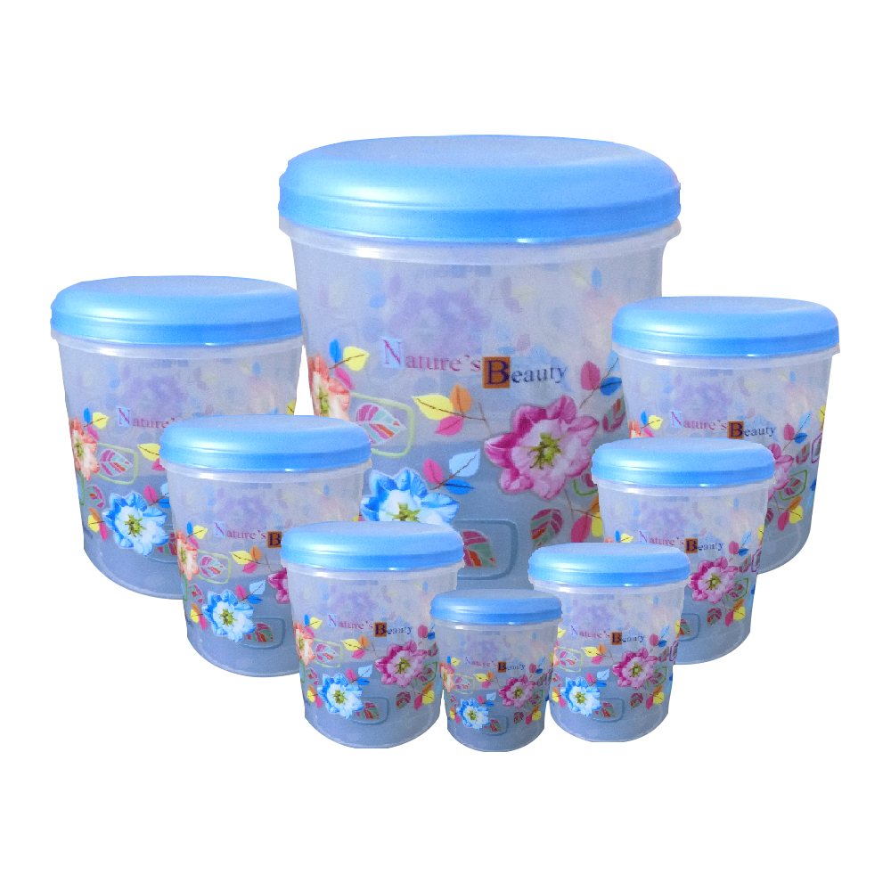 Air Tight Plastic Transparent Container Set (10000ml 7000ml 5000ml 3000ml 2000ml 1000ml 750ml 500ml) - Happy Price - Image 5