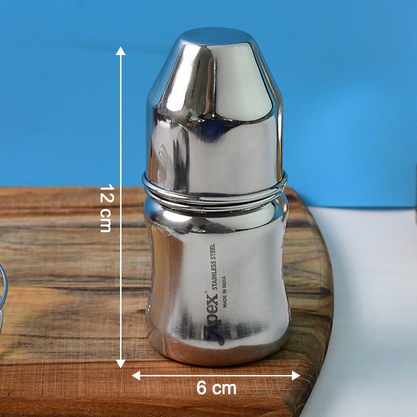 Apex Stainless Steel Baby Feeding Bottle, 125 ML, 1 Pc - Happy Price - Image 4