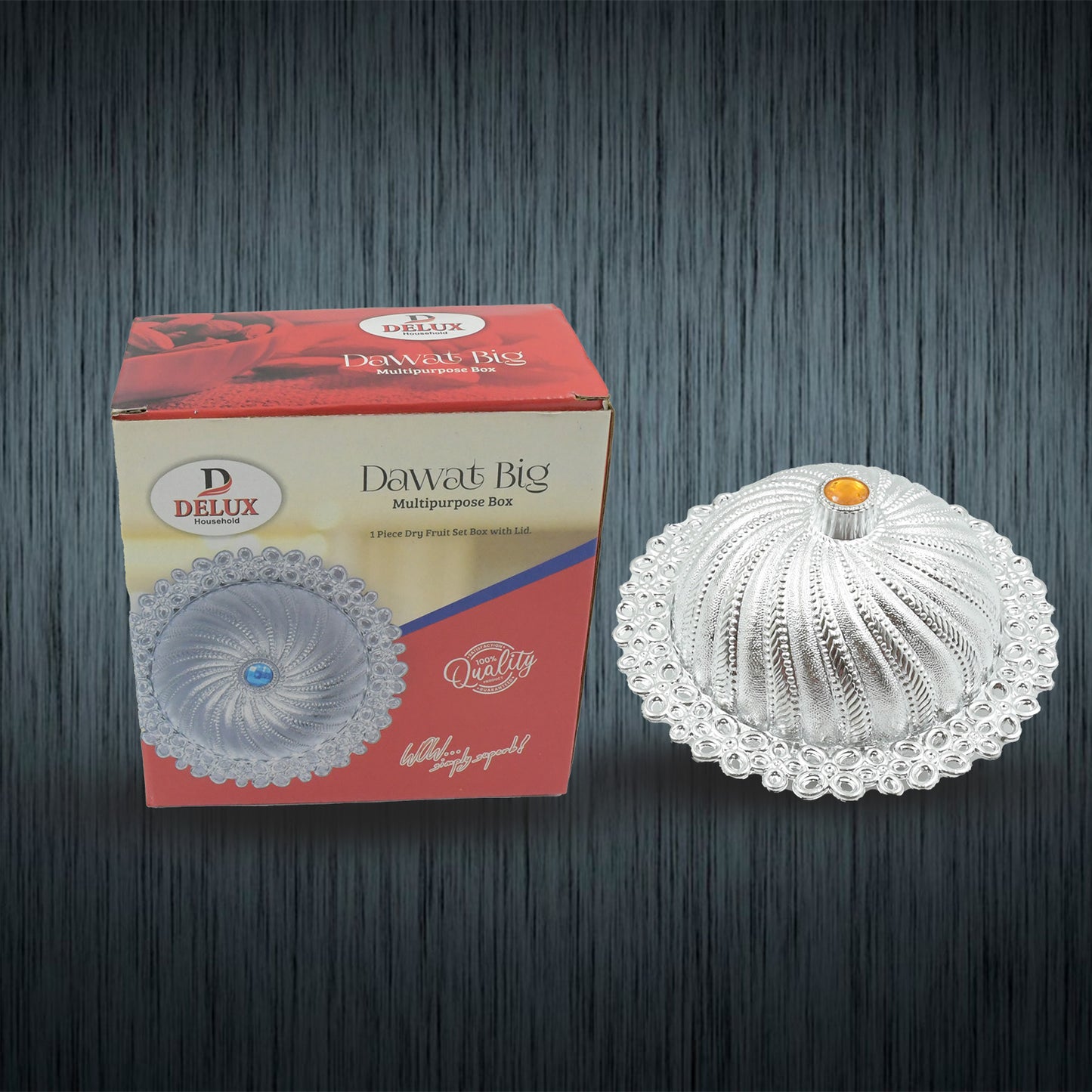 Multipurpose Storage Box with Lid for Dry Fruits, Mukhvas, Kitchen Use - 1 Pc - Happy Price - Image 4