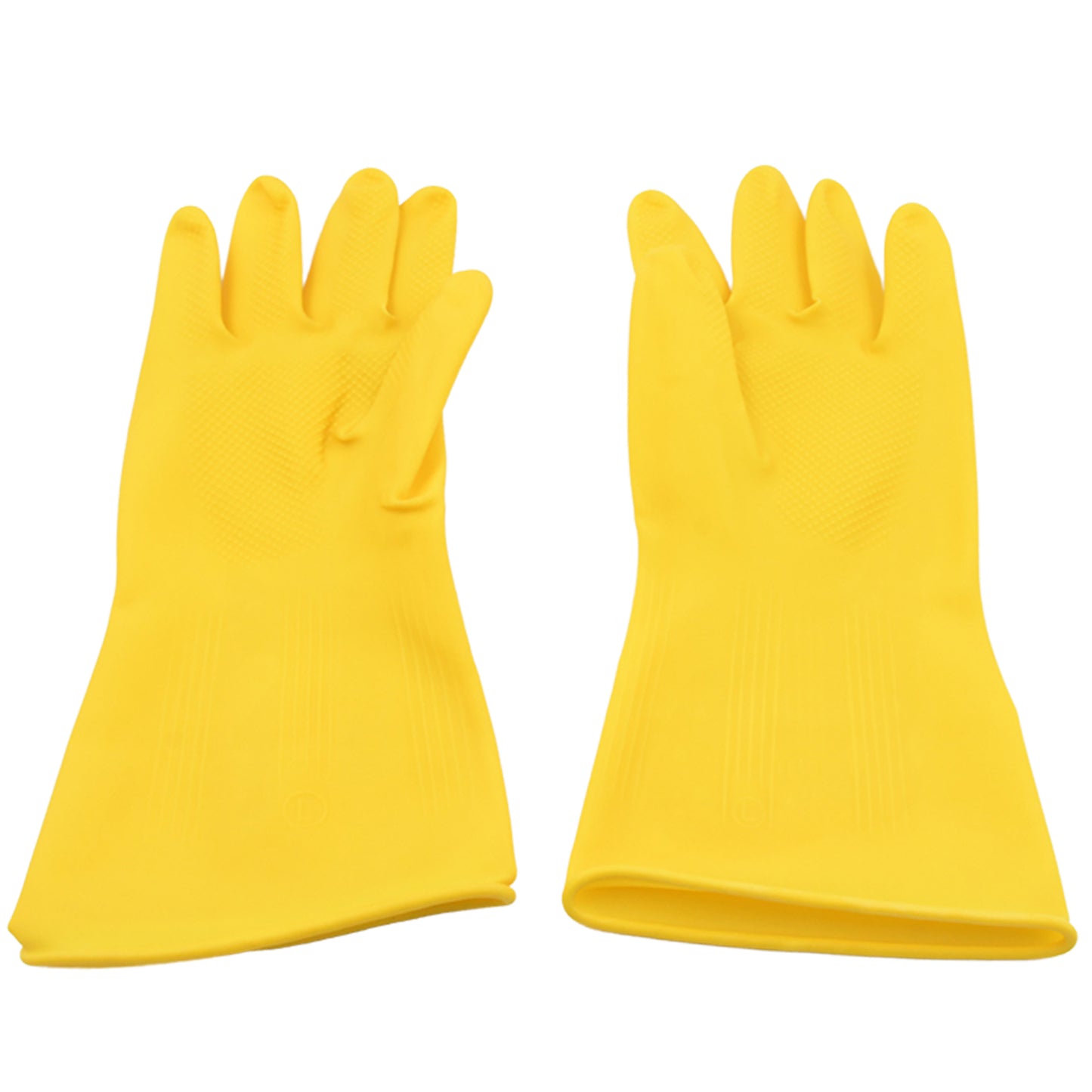 Multipurpose High Grade Rubber Reusable Cleaning Gloves Reusable Rubber Hand Gloves I Latex Safety Gloves I For Washing I Cleaning Kitchen I Gardening I Sanitation I Wet And Dry Use Gloves (1 Pair 98 Gm) - Happy Price - Image 4
