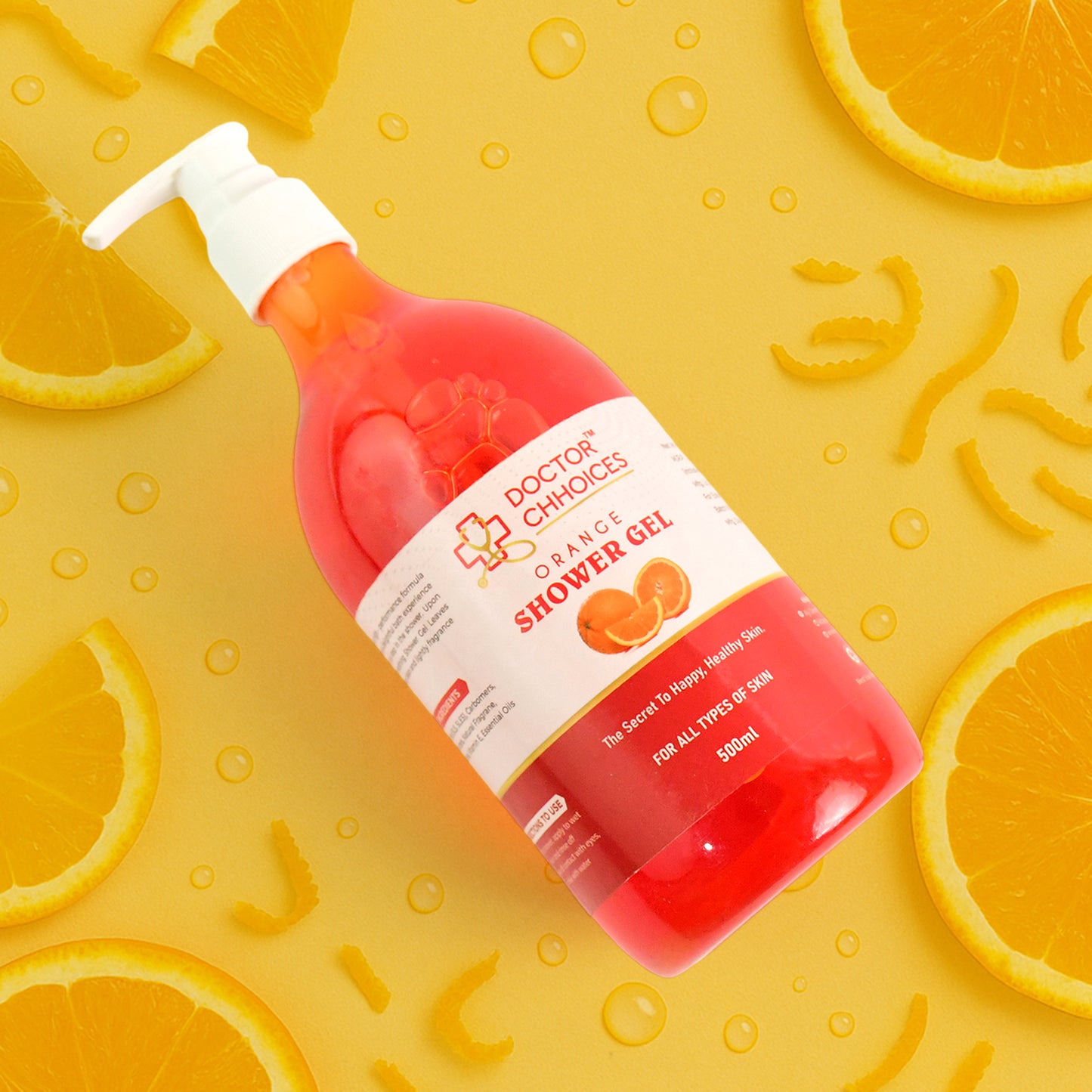 Doctor Chhoices Orange Shower Gel  500ml (1 Pc) - Happy Price - Image 5
