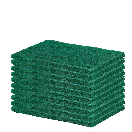Scrub Sponge Cleaning Pads Aqua Green  10pcs - Happy Price - Image 1