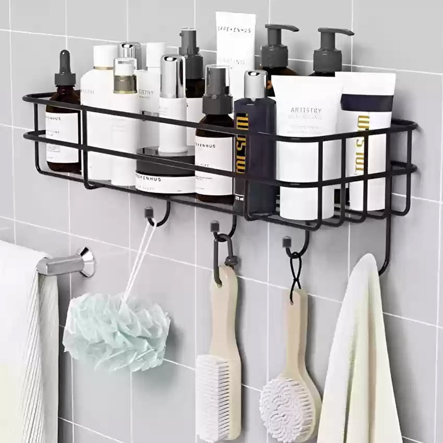 3 In 1 Shower Shelf Rack For Storing And Holding Various Household Stuffs And Items Etc. - Happy Price - Image 4