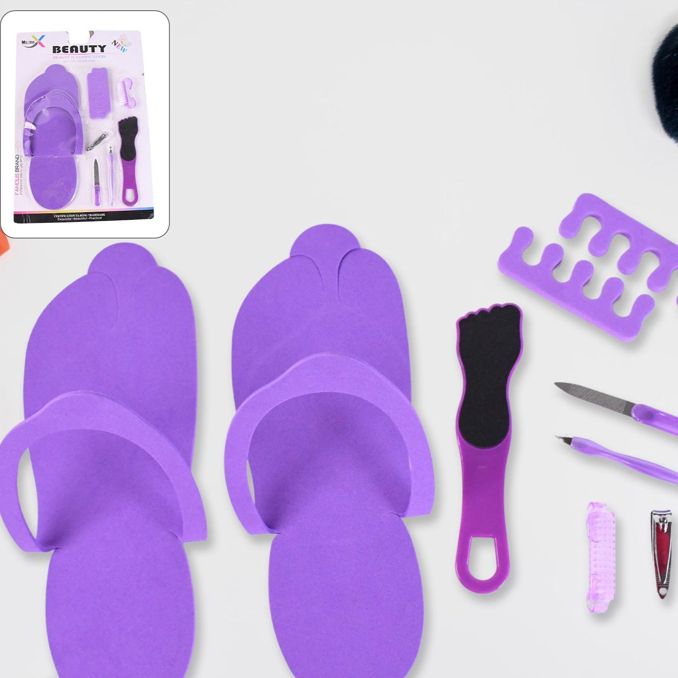 Personal Foot Care Tool Kit Pedicure Accessories Kit (9 Pcs Set) - Happy Price - Image 1