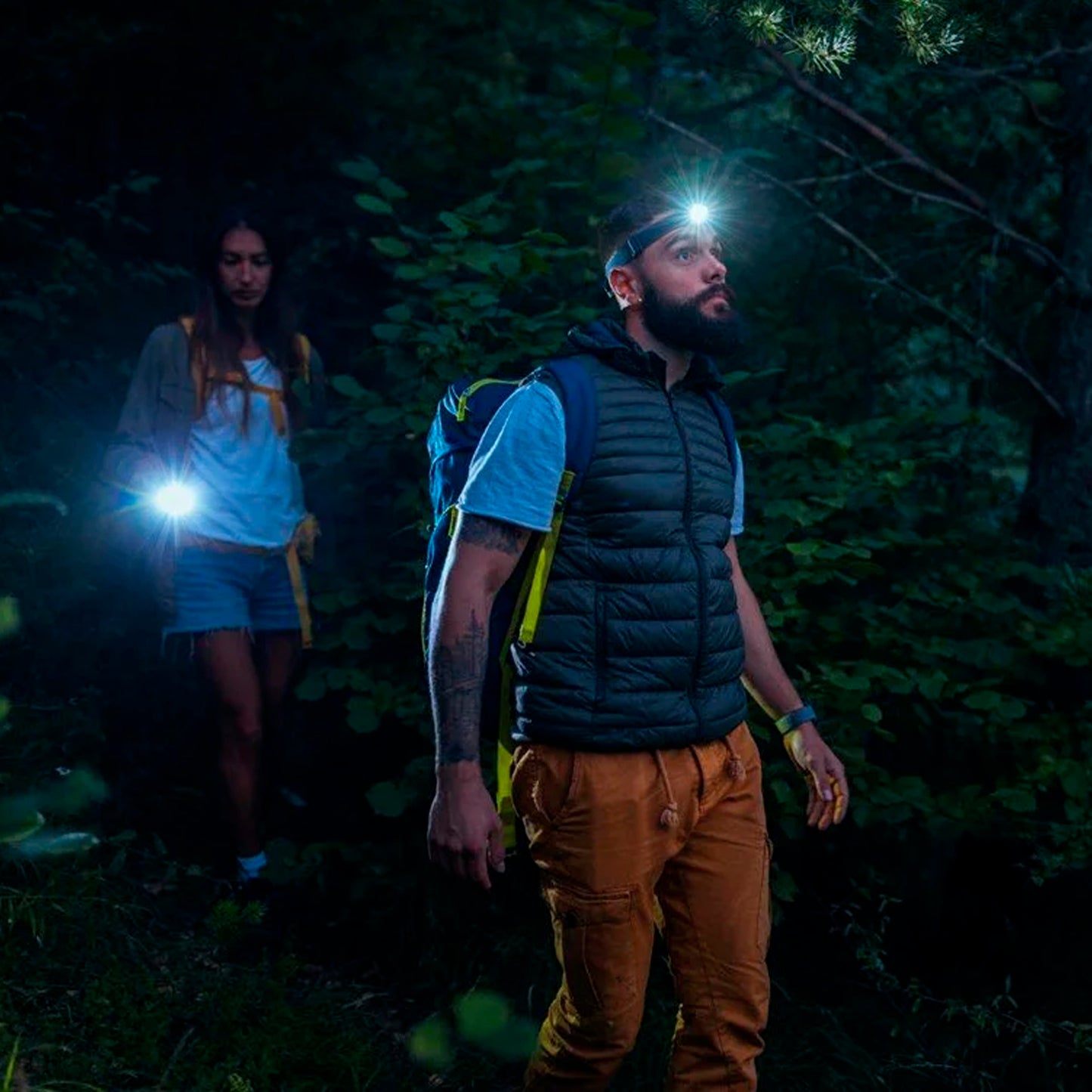 Head Lamp 15 Led Long Range Rechargeable Headlamp Adjustment Lamp Use For Farmers Fishing Camping Hiking Trekking Cycling - Happy Price - Image 4