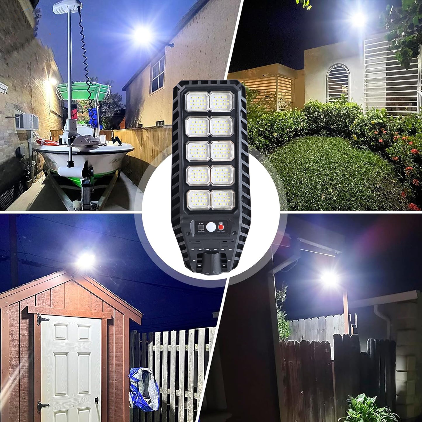 Solar LED Street Light with Motion Sensor and Remote Control - Outdoor Waterproof Security Lamp - Happy Price - Image 4