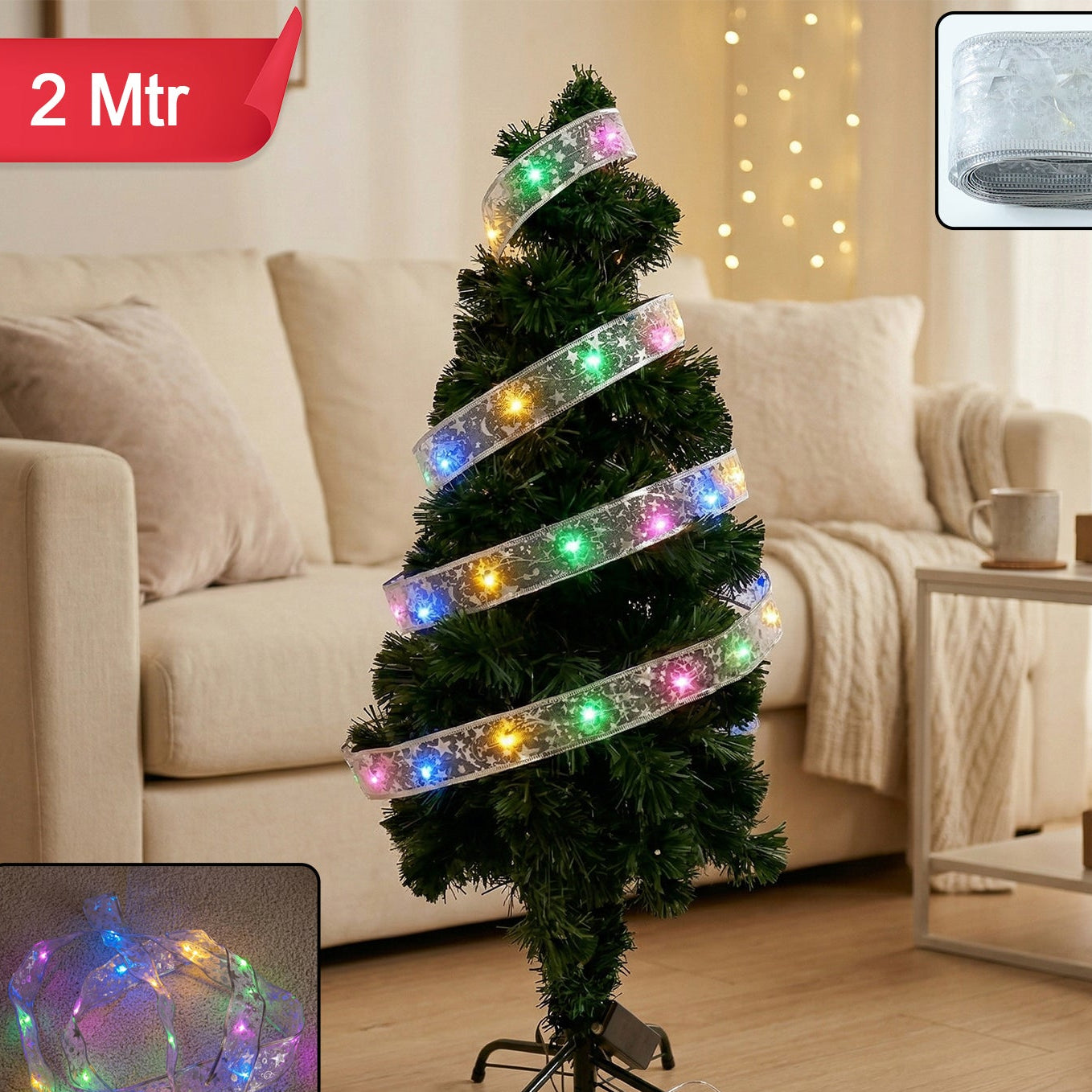 Decorative Led Ribbon Light Strip (2 Mtr)