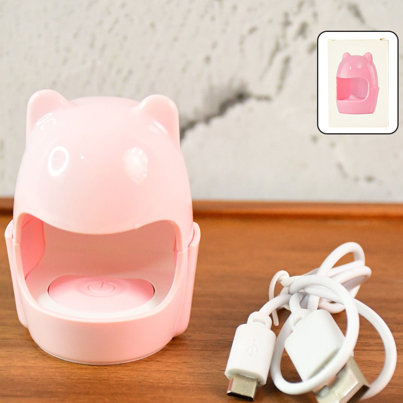 Mini Led Nail Dryer  Usb Rechargeable Nail Polish Curing Lamp (1 Pc) - Happy Price - Image 1