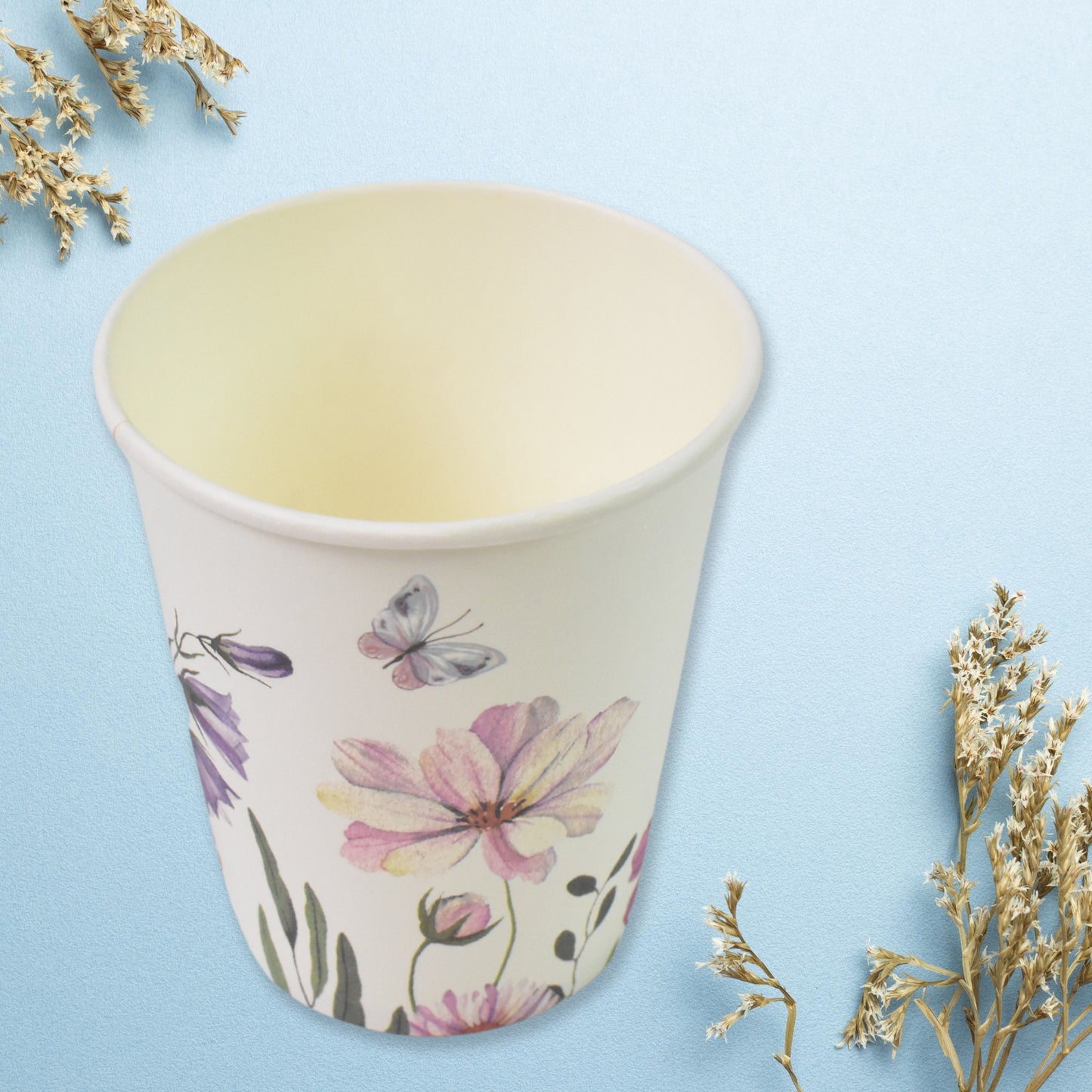 Disposable Paper Cups Disposable Tea Coffee Cups (24 Pcs Set  Mix Color  Design) - Happy Price - Image 4