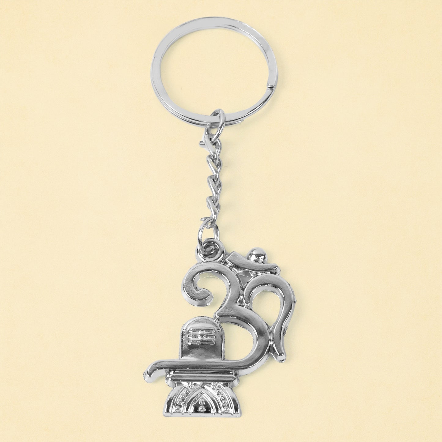 Om Shivling Metal Keychain - 1 Piece - Happy Price - Image 5