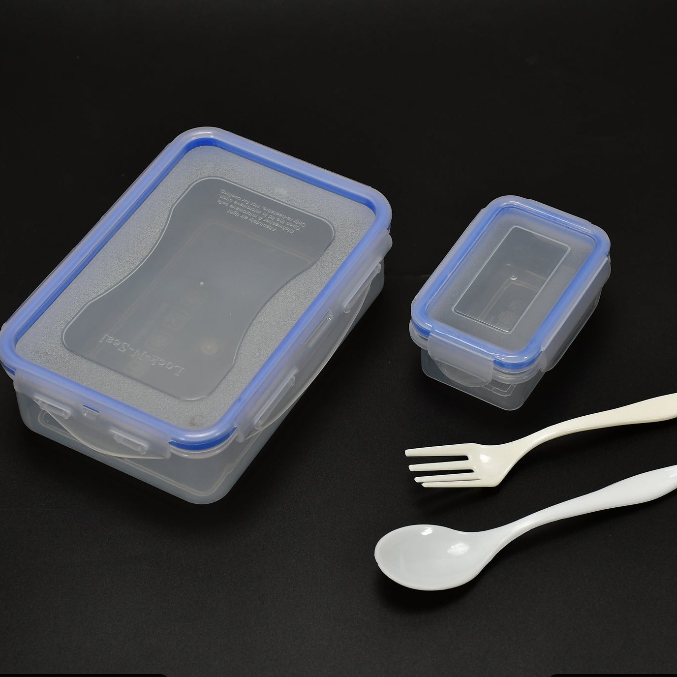 Airtight Food Container Set with 4-Side Locks & Inner Compartment - Happy Price - Image 1