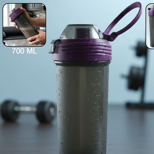 700 ML Multipurpose Shaker Bottle with Leak-Proof Lid & Carry Loop - Happy Price - Image 1